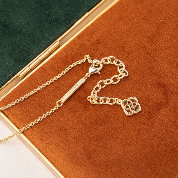 Kendra Scott Gold Elisa Iridescent Drusy Necklace - Picture 3 of 3